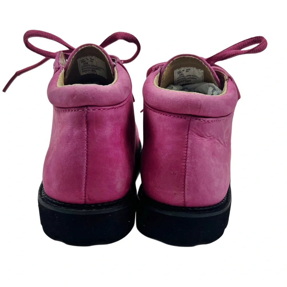 Mulberry Bush Kids Pink Suede Chukka Boots Size 2